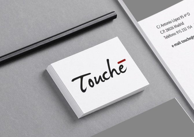 Tarjeta de visita touche
