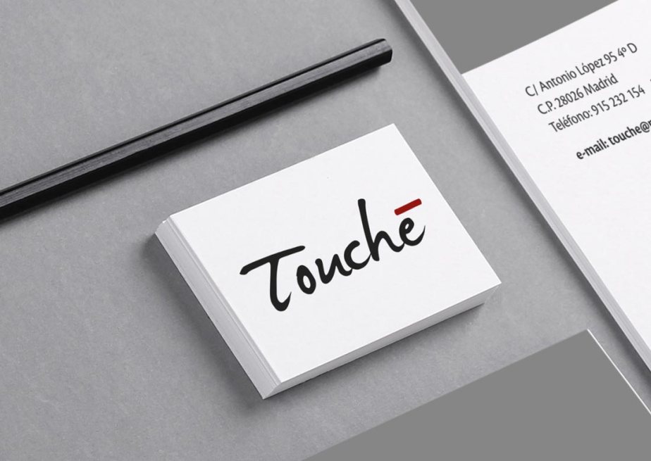 Tarjeta de visita touche